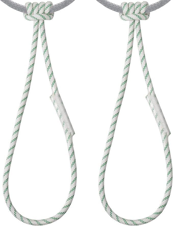 10mm Nylon Prusik Cord, 24 Inch Pre-Sewn Friction Loop, 22kN (4950 lb) High Strength Sewn Loop Cord for Rock Climbing, Arborist Tree Work, Rescue and Rappelling