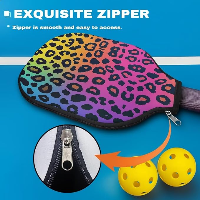 Blue Camo Corgi Pattern Print Pickleball Paddle Covers Only Paddles Holder Sleeve Fits Most Rackets