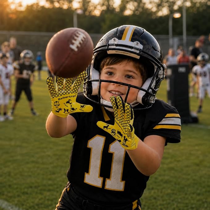 Seibertron Pro 3.0 Twelve Constellations Elite Ultra-Stick Football Receiver Gloves | Super Sticky Grip for Youth Kids Boys 8-12 Girls & Adult Men & Women, Perfect Sports Gift