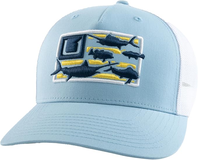 Mens Trucker Hat, Anti-Glare Snapback Fishing Hat for Men