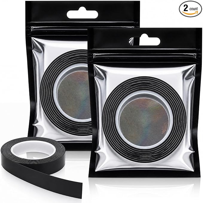 Hicarer 2 Rolls Weighted Tungsten Tape Compatible with Pickle-Ball Paddles – 1g Per Inch, 60 Inches Each Roll – Non-Toxic Lead Tape Alternative for Paddle Weighting, Balance and Power Control