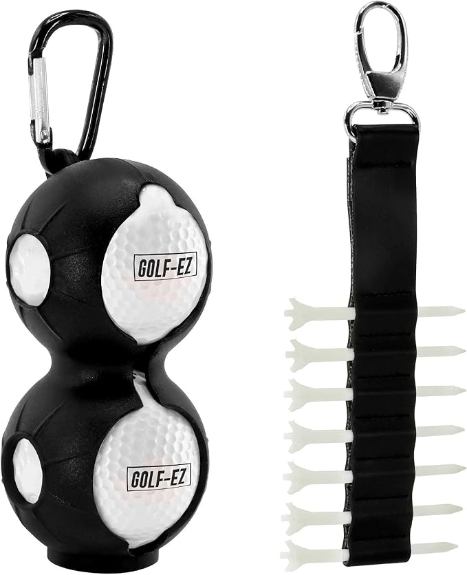 Golf Essentials Kit | Must-Have Accessories – Water Brush, Towel, Club Brush, Ball Marker, Divot Repair Tool, Ball & Tee Holder, Golf Gifts for Men & Women