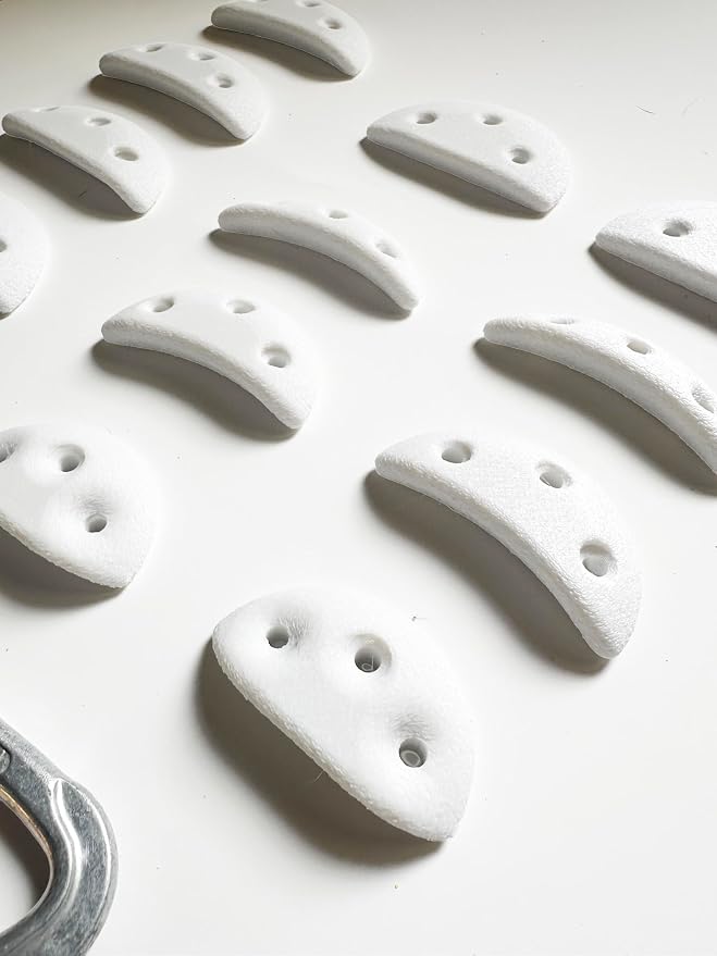 14 Screw On Crimp Rock Climbing Holds Advanced Climbing Holds Home Climbing Wall Bouldering Gym Holds Eco Friendly Dual Textured Crimps for Finger Strength