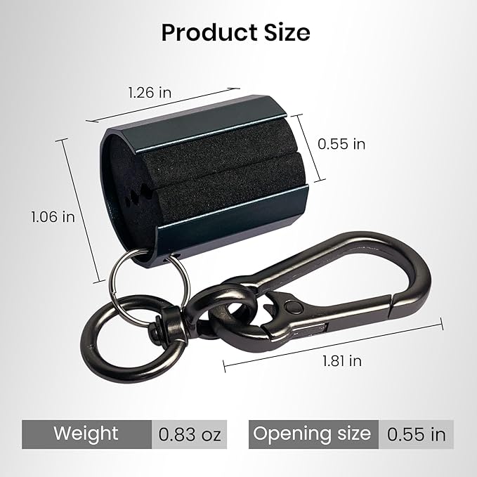 Pristis Functional Fishing Tool Combination, 3 Pack Fishing Rod Clips & Fishing Line Winder, A Wonderful Option for Angler
