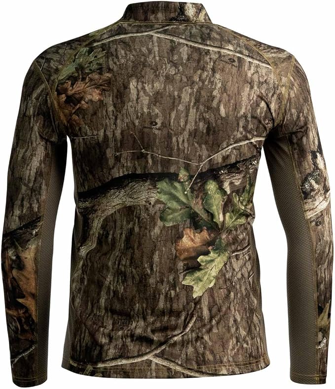 SCENTBLOCKER Angatec Long Sleeve 1/4 Zip Performance Shirt Mens Camo Hunting Clothes
