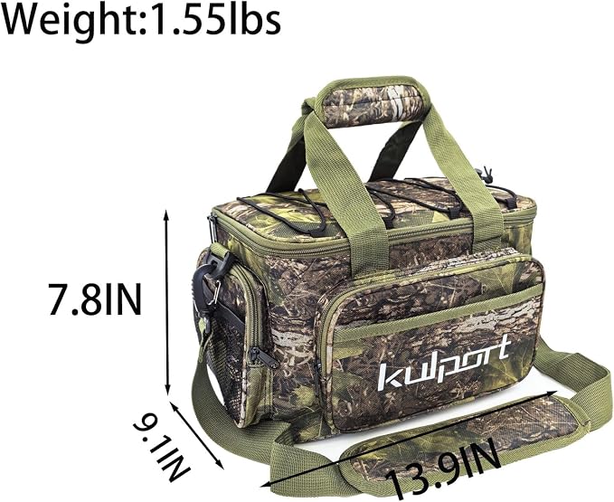 Fishing Tackle Bag with One 3600 Tackle Box for Freshwater Fishing or Saltwater Fishing Non-Slip Shoulder Strap & Suitable for 3700/3600/3500 Tackle Box