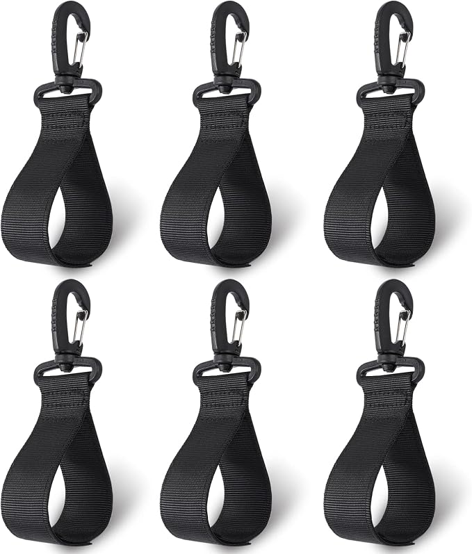 Jevrench Upgraded Kayak Paddle Holder, Board Accessories, Inflatable Boat Storage, Set of 6 Clip Holders