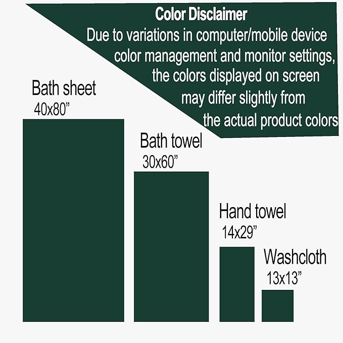 Extra Large Bath Sheet Set 3-Piece, 1 Bath Towel 40x80 Inches, 1 Hand Towel, 1 Washcloth, Soft Absorbent Quick Dry Microfiber Towel for Bathroom Beach Pool Gym Spa, Charcoal Gray