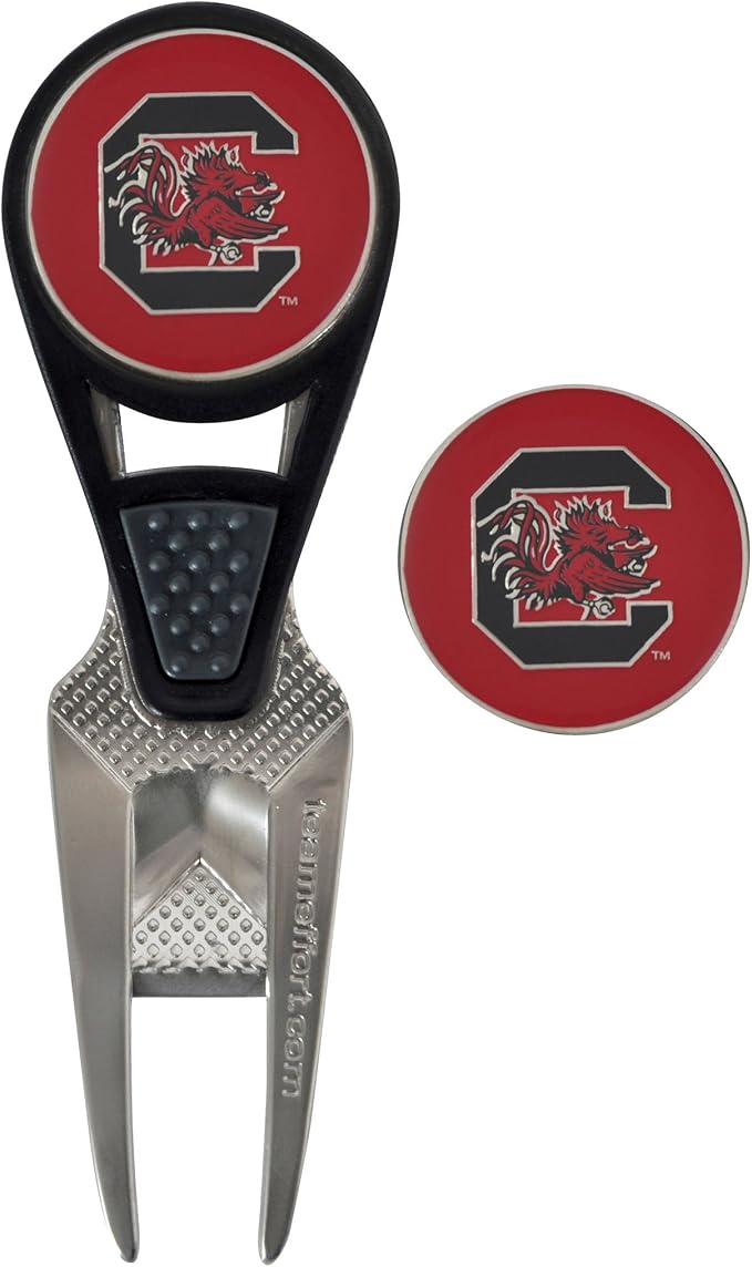Team Effort Collegiate CVX Ball Mark Repair Tool & 2 Ball Markers