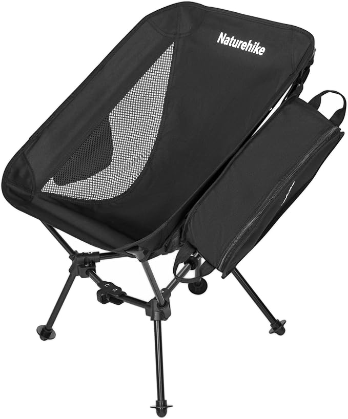 Naturehike Ultralight Camping Chair, Portable Backpacking Chair with Storage Bag, Lightweight Compact Collapsible Camp Chair