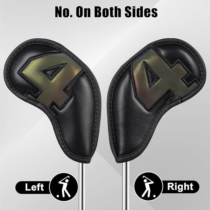 Craftsman Golf Magnetic Iron Headcovers Protective Cover with Large No. Available for Customize Name