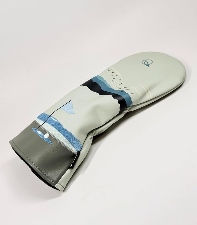 Golf Driver Headcover birdskie Premium Leather Head Cover. Digitally Printed and Embroidered Design. Head Cover for Your Driver by birdskie.