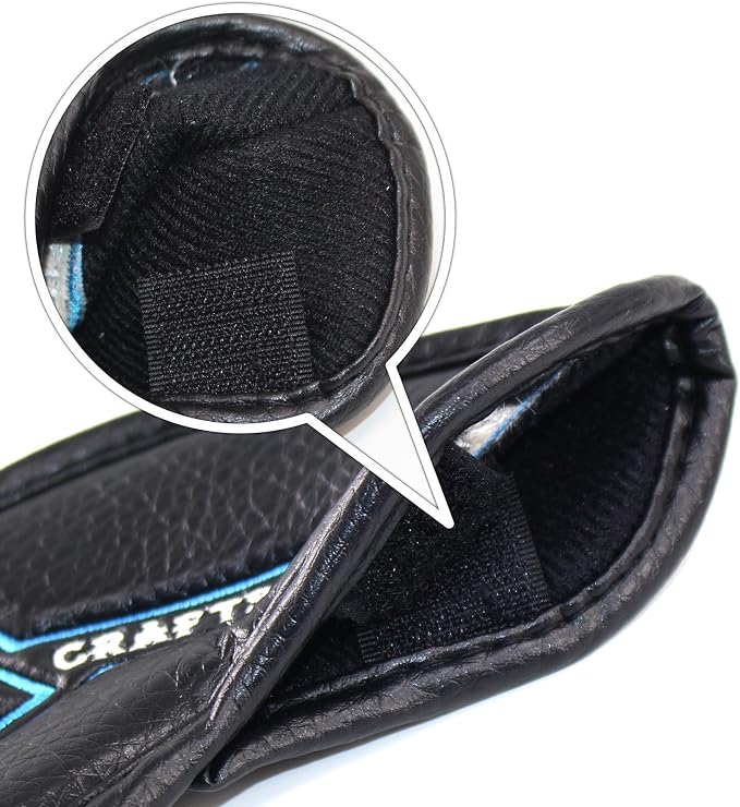 CRAFTSMAN GOLF 12pcs or 1pc Black Leather Golf Iron Head Covers Set Headcover Colorful Number Embroideried for Callaway Ping Taylormade Cobra Also Custom Version w/Your Name