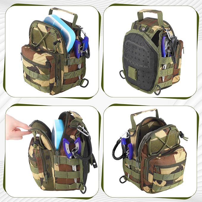 Sosation 134 Pcs Fishing Tool Fishing Tackle Box Kit and Equipment for Adults Beginner Gift, Hook Remover, Pliers Kit, Backpack Tackle Container Lures, Lip Gripper, Weigh Scale