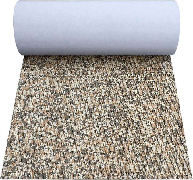 Hjdeck Boat Flooring EVA Foam Boat Decking Marine Carpet Non-Slip Decking Sheet Self-Adhesive Marine Flooring for Fishing Boat Kayak Yacht RV Swimming Pool Golf Cart 94.5"x23.6"/16.1"/11.8"