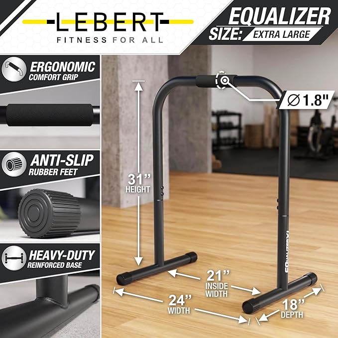 Lebert EQualizer Total Body Strengthener – Dip Station - Standard & XL