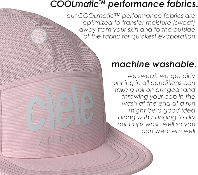 Ciele Athletics GOCap - Premium Washable Moisture Wicking Hat with Sun Protection, 5-Panel Knit Running Hat