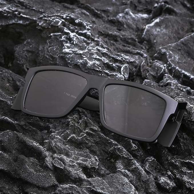 ANSI Z87 Safety Sunglasses UV400 Polarized Removable Side Shields Durable Protective Eyewear Construction