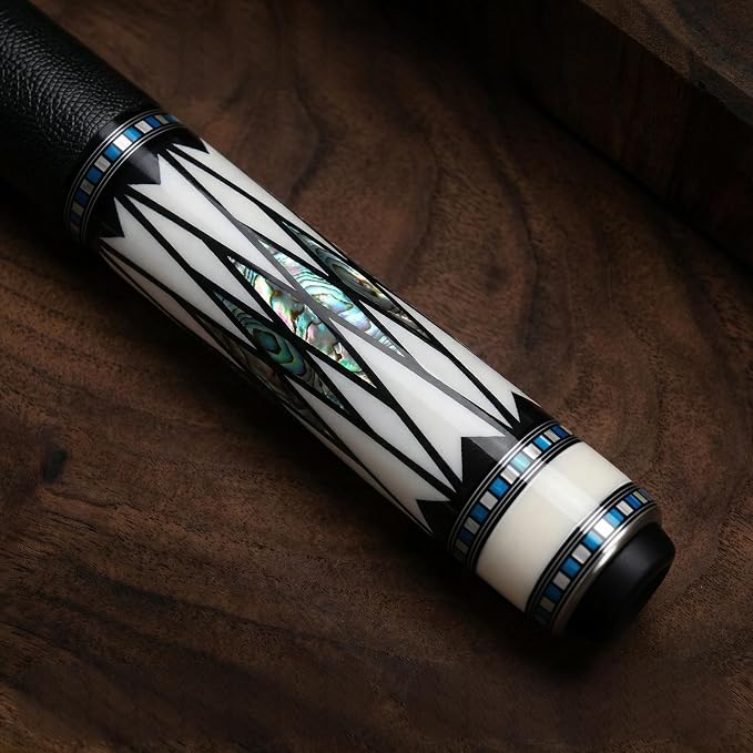 Tai ba cues Pool cue Stick + Hard Case, Multi-Weight System, Multilayer Leather Tip -12.5/11.5mm, 58", Hardwood Canadian Maple Professional Billiard Cue Stick