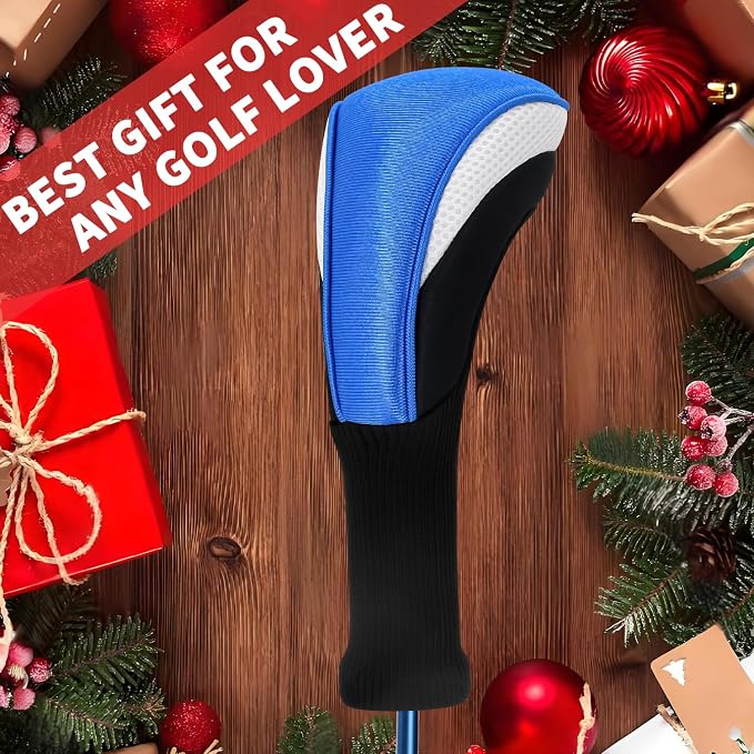 Wood Headcover Golf Club Covers Driver Headcovers Nylon Head Covers Designed to Fit All Woods - 3/4/5/6 Pack/Set Golf Accessories Suitable for Men and Women