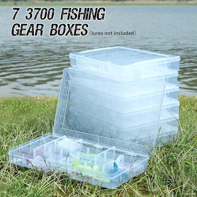 X-Strike Fishing Tackle Bag, Fishing Box Bag with 7 3700 Tackle Boxes Extra Large Fishing Gear Storage Bag Water-Resistant Tackle Bags Padded Shoulder Strap for Saltwater Icefishing Freshwater Camping