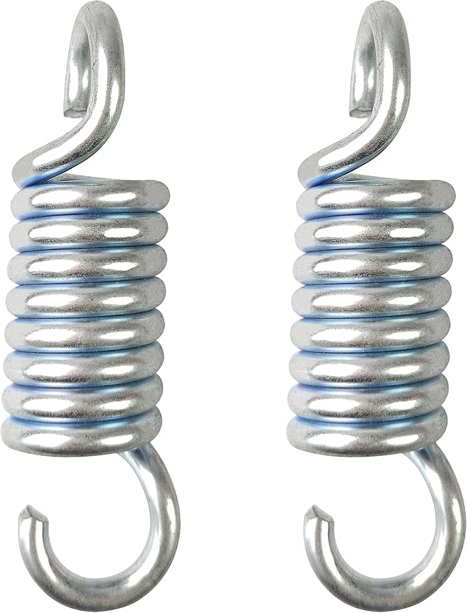 Spring Hook for Patio Swing 990lbs Capacity Hammock Swing Accessories 4.52 Inch Galvanized Extended Hooks 2pcs (Extended Cross Swing Spring)