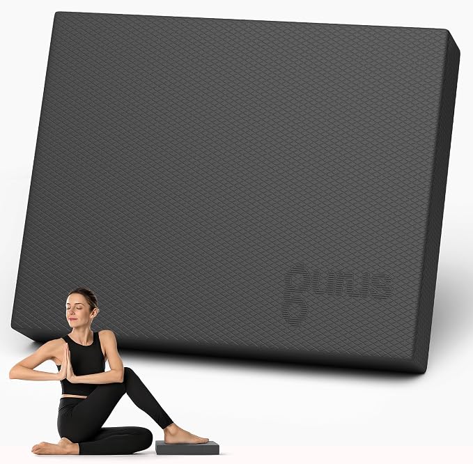 Gurus Balance Pad – High-Density Foam Balance Pad Physical Therapy for Stability & Strength, Exercise Foam Pad for Balancing, Non-Slip Lightweight Trainer for Home Gym & Rehab (Blue)
