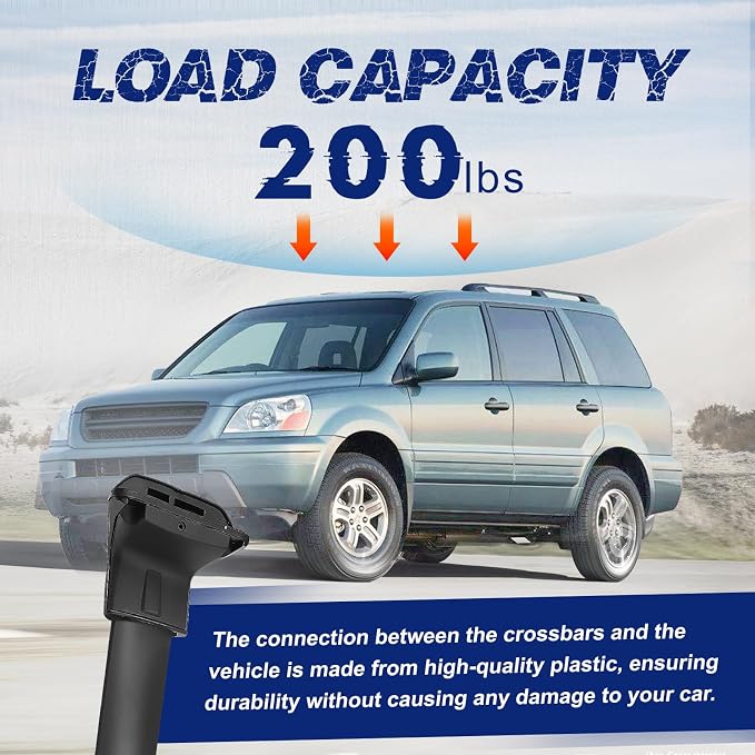 Roof Rack Cross Bars Luggage Carrier Compatible with Honda CRV 2012-2016, Maximum Load 200 lbs/90 kg, Suitable for roof Bags, roof Boxes, Bike Carriers, and Much More.