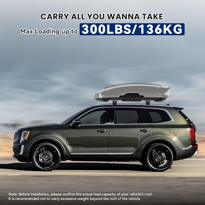 FLYCLE 300Lbs Roof Rack Cross Bars Compatible with KIA Telluride 2019-2026 S SX SX-P EX, Lockable Cross Bars Roof Rack Cargo Bars for Luggage Kayak Bikes Canoe Ski Snowboard