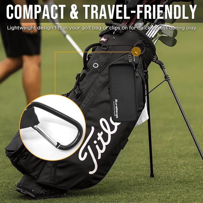 DURARANGE Golf Glove Holder Case with Glove Shaper - Portable Golf Accessories Organizer for Men & Women - Waterproof 900D Nylon, Large Capacity for Balls, Tees, Markers - Ideal Gift