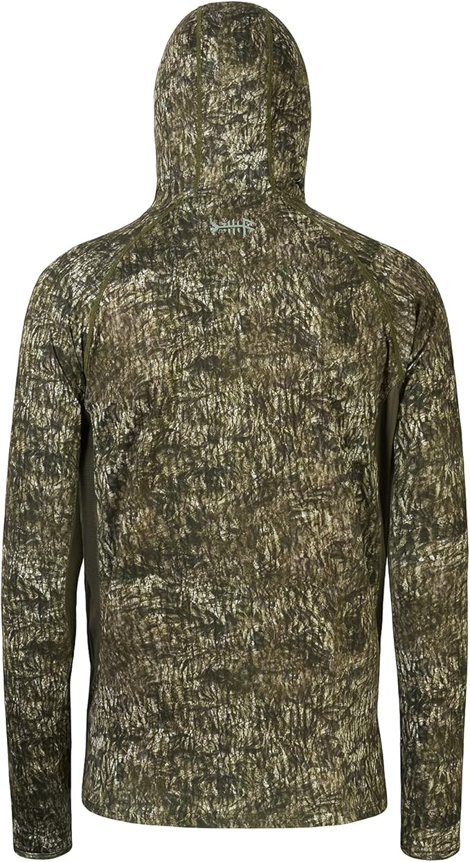 BASSDASH Men's UPF 50+ Camo Long Sleeve Hunting Fishing Hoodie Shirt