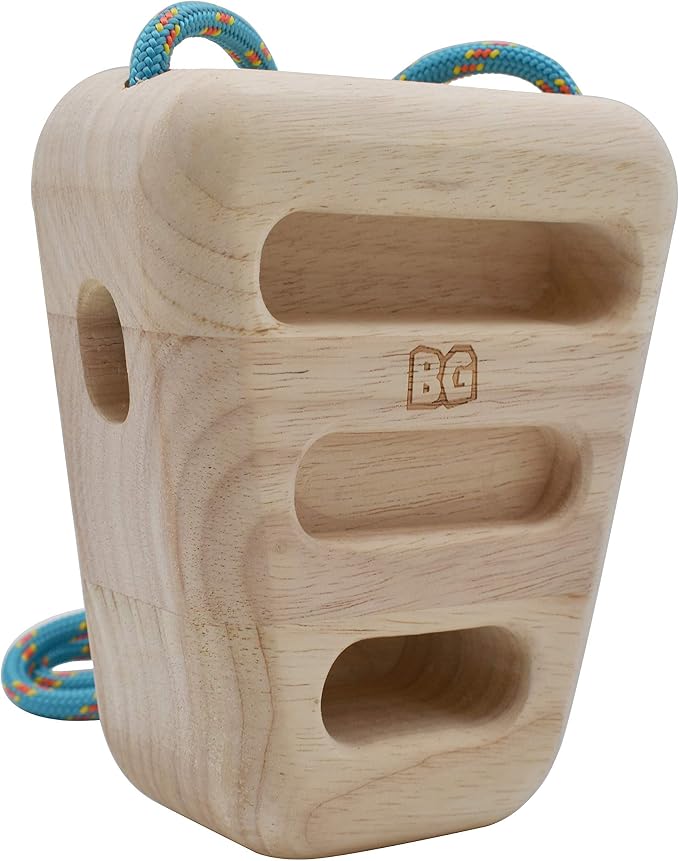 BG Climbing Wood Hangboard Rock Climbing Holds - Sturdy Hang Board for Climbers