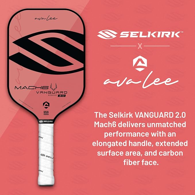 Selkirk Sport Vanguard Hybrid Pickleball Paddle | Carbon Fiber Pickleball Paddle with a Polypropylene X5 Core | Pickleball Rackets