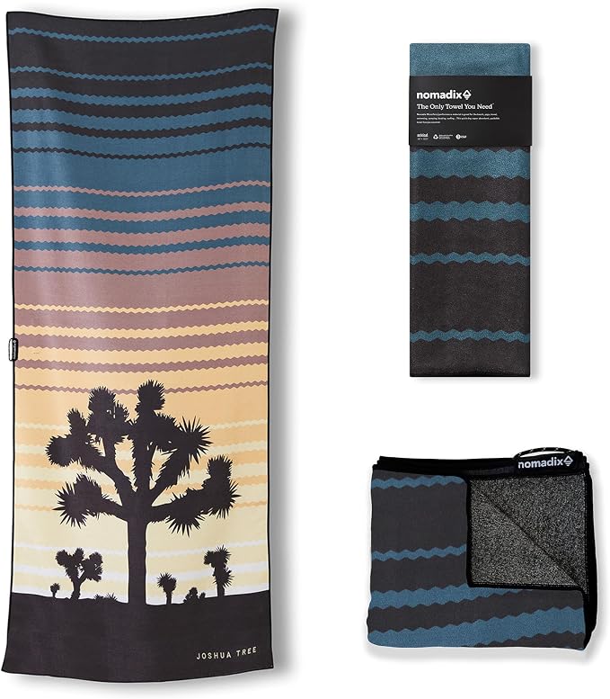 Nomadix Original Towel - National Parks- Perfect for Beach, Pool, Travel, Camping, Yoga - Made with Recycled Materials - Super Absorbent - Sand Resistant
