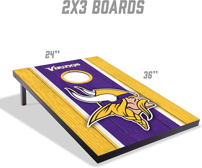 YouTheFan NFL 2' x 3' Portable Cornhole Game with Logo Bags