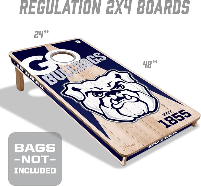 YouTheFan NCAA 2’ x 4’ Professional Wood Cornhole Game