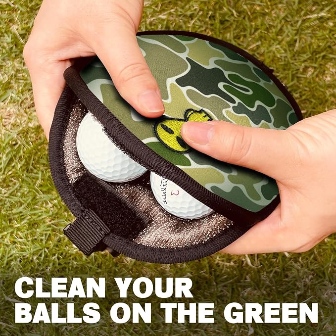 Telescopic Golf Ball Retriever for Water and Golf Club Cleaner & Ball Cleaning Bag