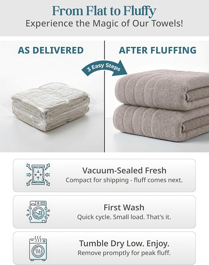 Casa Platino 100% Cotton Bath Towels Set of 4 (30"x60") - Ring Spun Mercerized Cotton Bathroom Towel Sets - Quick Dry, Soft & Absorbent Grey Towels Set - Pre Shrunk, Fade Resistant - Platinum