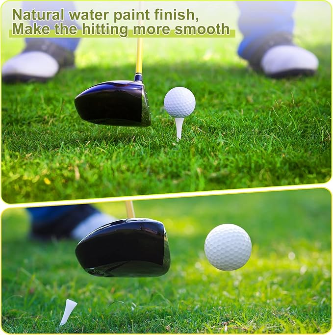 Vinsot 1000 Pcs Golf Tees Bulk 3-1/4'' Wooden Tees for Driving Range, Golf Club Accessories for Men Dad