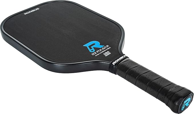 Ronbus R1/R3 Pulsar Thermoformed Raw Toray T700 Carbon Fiber Pickleball Paddle with 16 mm Polypropylene Honeycomb Core