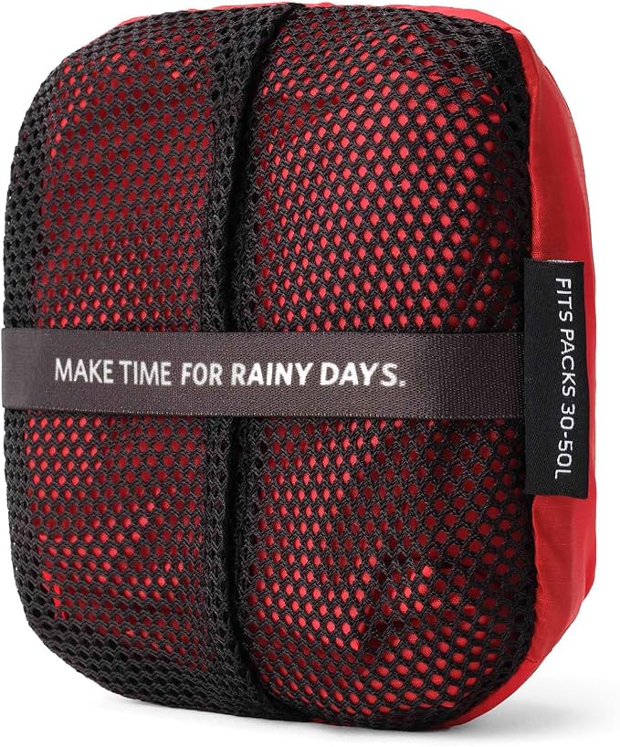 Gregory 30L-50L Waterproof Raincover for Backpacking/Hiking Bags, Beaming Red