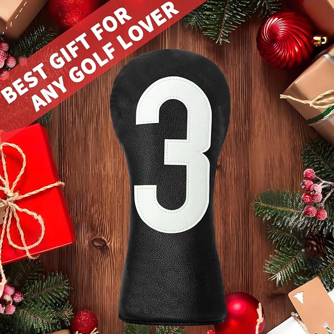 Premium Golf Head Covers - Golf Driver Head Covers, Protects Against Scratches and Damage, Specifically Designed for Fairway Woods.