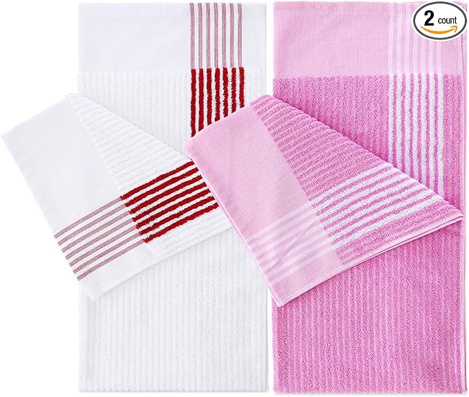 Buryeah Golf Towel 22 x 44 Inch Cotton Golf Caddy Towel Camping Large for Caddies Golfers Tour Players Club with Stripe