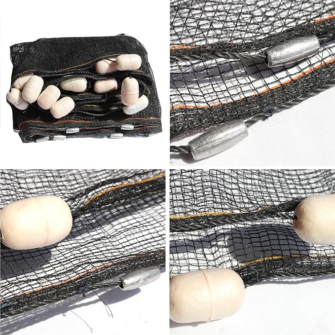 BasicGear Professional Seine Net | 5 to 50 ft | Ultra Strong | Maximizes Catch | Ideal for Both Commercial and Recreational Fishing