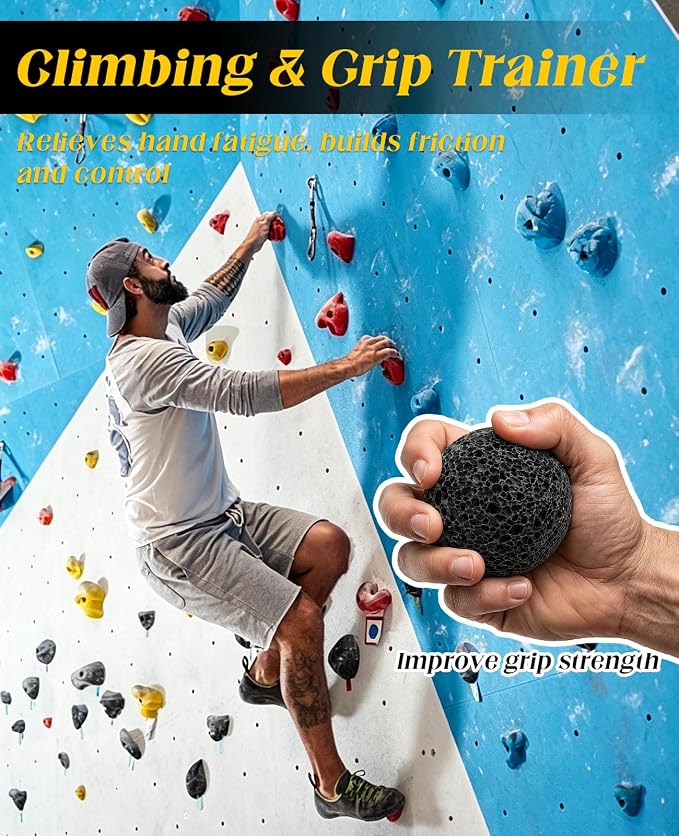 3 PCS Callus Ball for Hand, Moon Grip Ball, Anti-sweat Rock Climbing Grip Trainer 1.2" 1.6" 2"