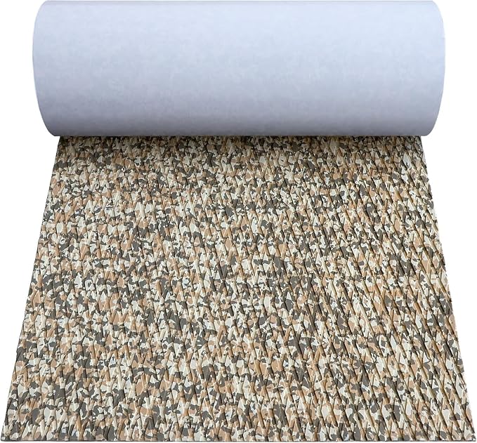 Hjdeck Boat Flooring EVA Foam Boat Decking Marine Carpet Non-Slip Decking Sheet Self-Adhesive Marine Flooring for Fishing Boat Kayak Yacht RV Swimming Pool Golf Cart 94.5"x23.6"/16.1"/11.8"