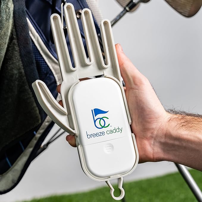 Portable Rechargeable Fan & Dryer for Golf Gloves - Ideal Golf Accessories & Gifts for Men, Includes Mini Fan for Gloves and Personal Use. Perfect Gifts for Golfers