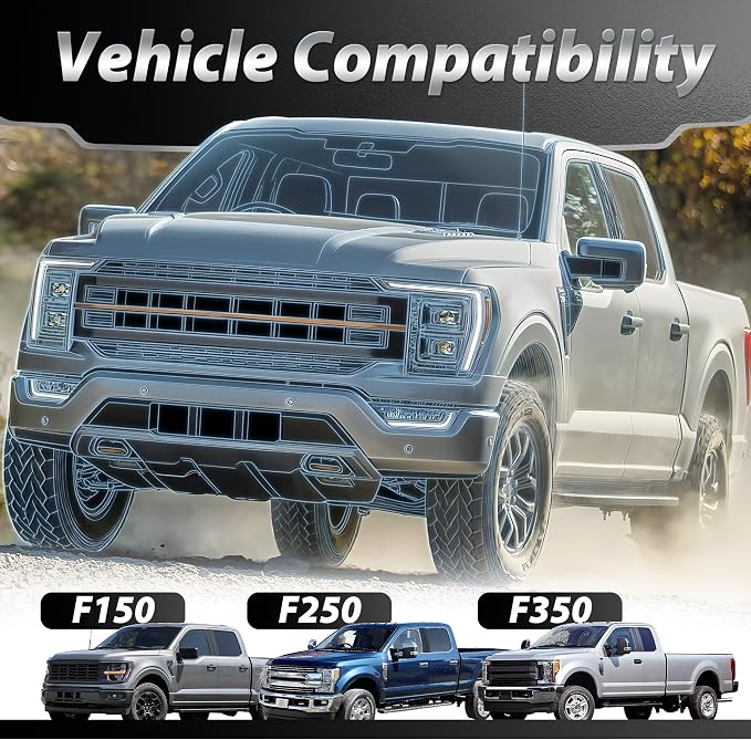Heavy Duty Truck Bed Tie Down Anchors for Ford F150 F250 F350 Raptor 2015-2025, 4-Pack Cargo Tie Downs with M6 Tap, Replaces FL3Z-9928408-AB & FL3Z-99000A64-B