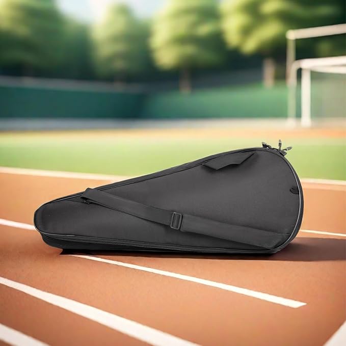 2 Rackets Tennis Racket Cover Padded Tennis Racket Bag with Handle and Adjustable Shoulder Strap