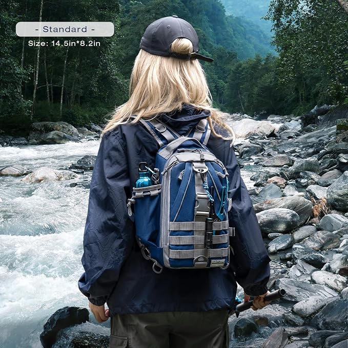 Ghosthorn Fishing Backpack Waterproof Tackle Bag Sling Bag Gift